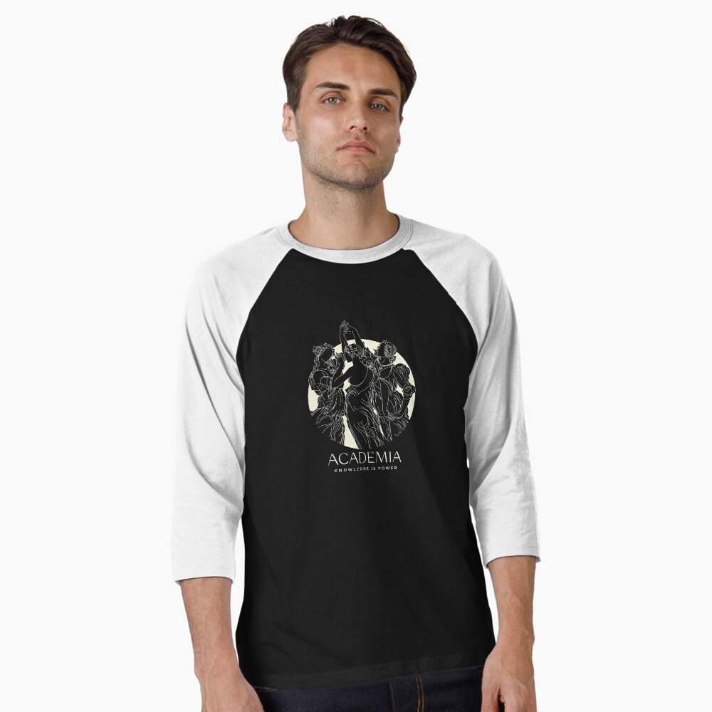 Vista previa del artículo con la obra «Camiseta ¾ estilo béisbol», diseñado y vendido por AcademiaCollege.