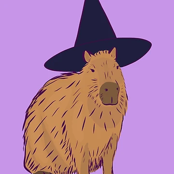 Artwork thumbnail, Capybara Witch by Josie Richey