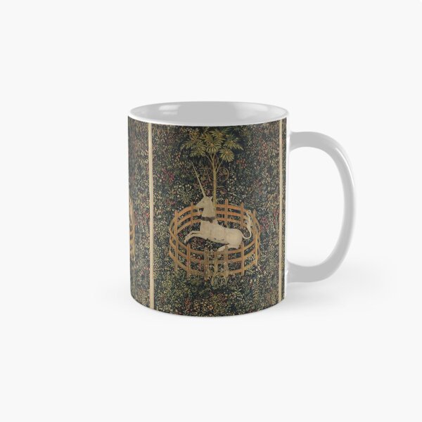 Item preview, Tapiz floral de unicornio medieval en cautiverio designed and sold by Epitome Girl.