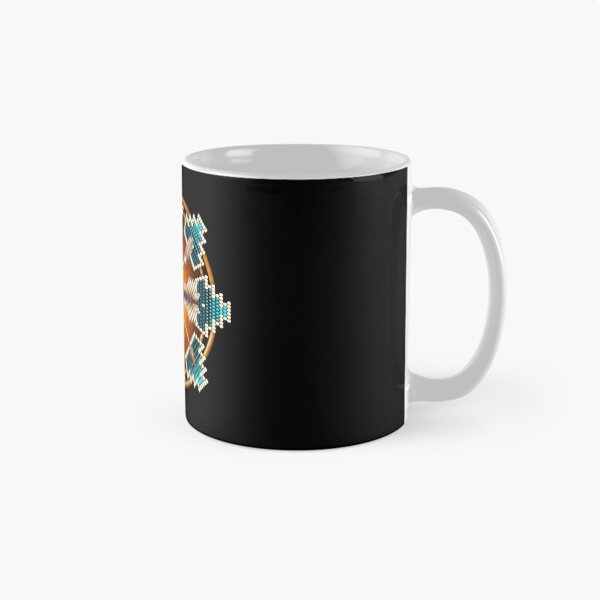 Aperçu de l'œuvre Mandala de style amérindien turquoise créée et vendue par Naumaddic Arts.