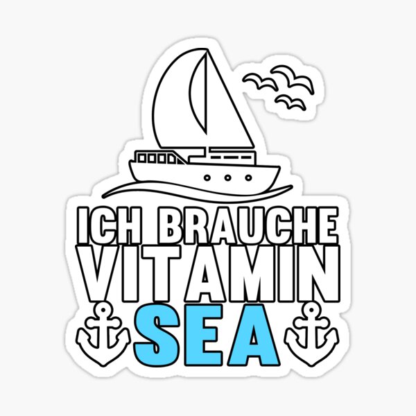 Artikelvorschau, Ich brauche Vitamin SEA Schiff Anker Möwen entworfen und verkauft von redshirtz.