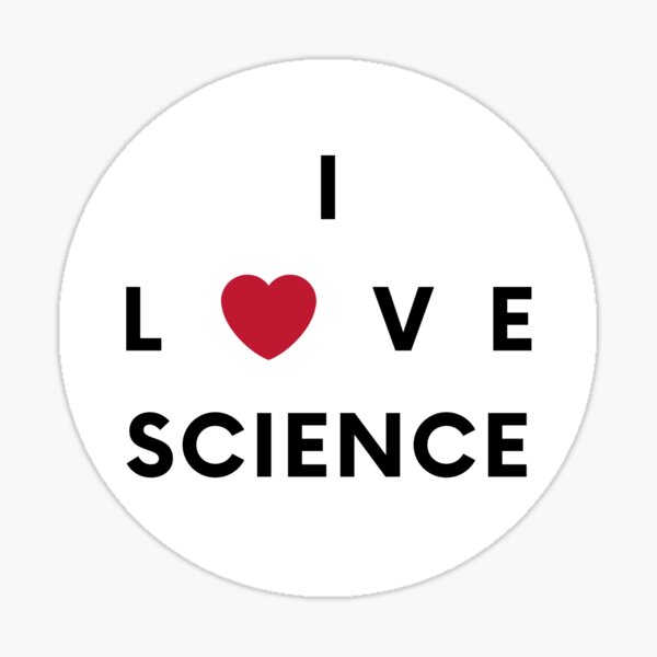 Aperçu de l'œuvre J'aime la science créée et vendue par Sci-Ninja-Blog.
