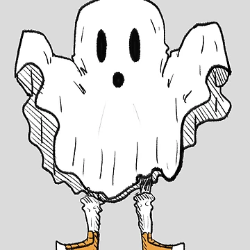 Artwork thumbnail, Spooky Ghost by unicornlasercat