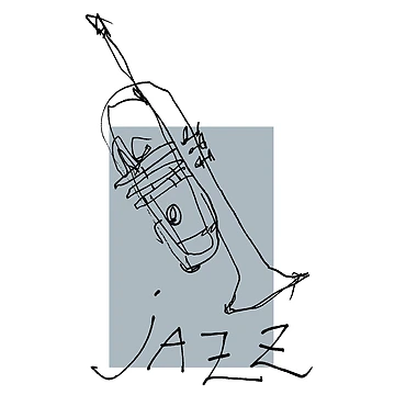 Artwork thumbnail, Jazz Trumpet Black 2 by JazzABoom