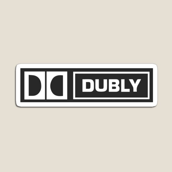 Artikelvorschau, Dubly - Spinal Tap Dolby Parodie Sticker entworfen und verkauft von cackleofhyenas.
