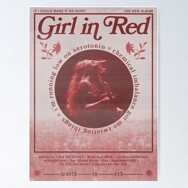Item preview, Girl in Red If I Could Make It Go Quiet Lista de canciones del álbum designed and sold by lgsketches.