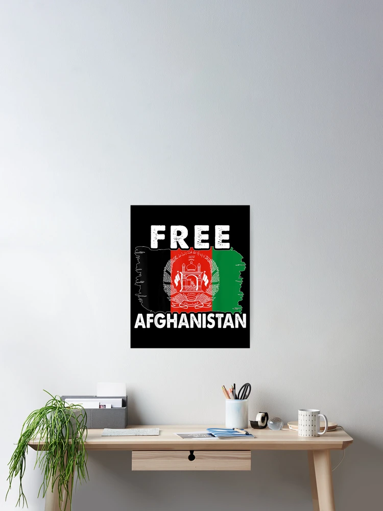 Thumbnail 2 of 3, Poster, Free Afghanistan Flag designed and sold by dianev79.