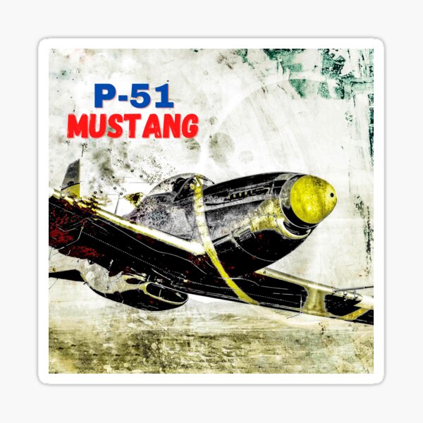 Item preview, El famoso avión de combate P-51 Mustang de la II Guerra Mundial designed and sold by mydesignsbylar.