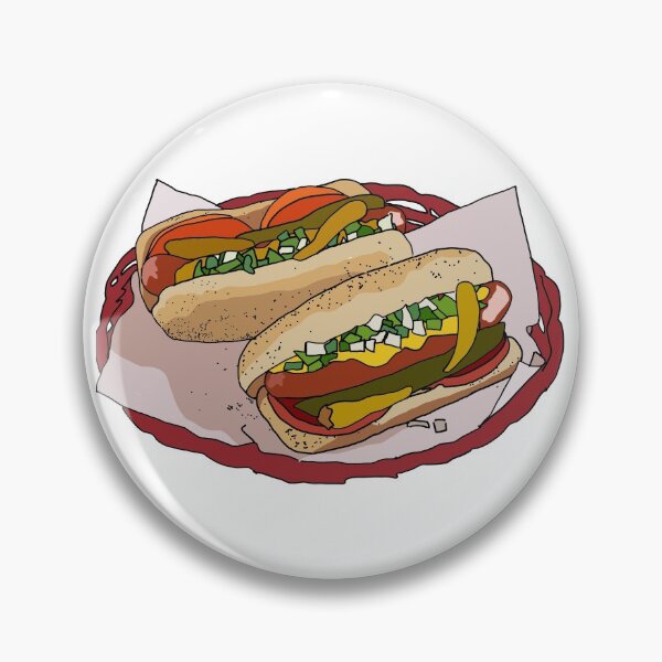Item preview, Taste of America, Chicago Style Hotdog designed and sold by MalignWineArt.