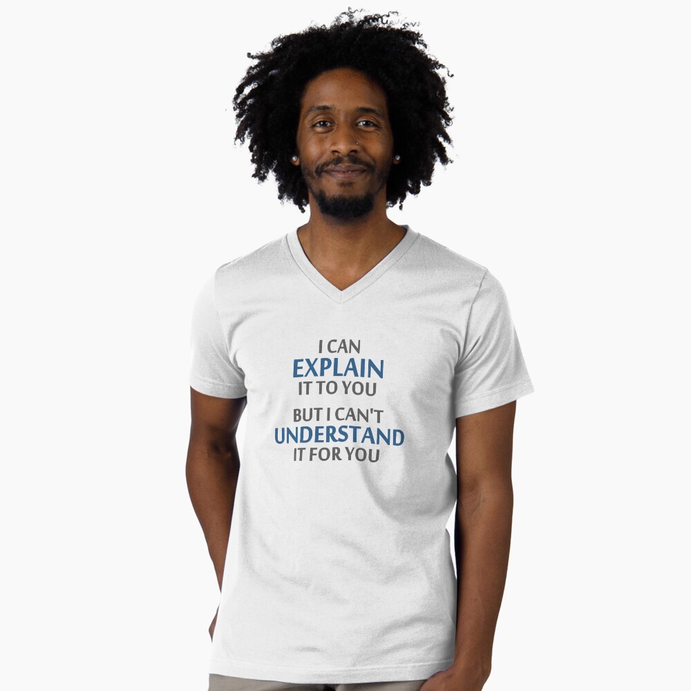 Vista previa del artículo con la obra «Camiseta de cuello en V», diseñado y vendido por TheShirtYurt.