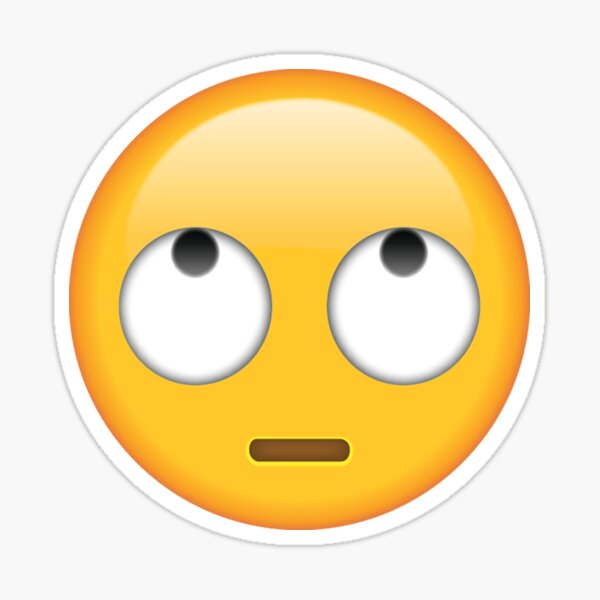 Aperçu de l'œuvre emoji aux yeux roulants créée et vendue par emably.