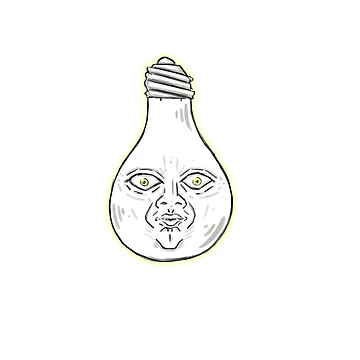 Artwork thumbnail, Creepy Lightbulb by Aardboi
