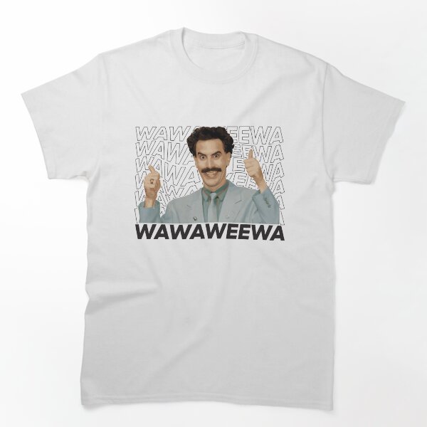 Artikelvorschau, Geschenke für Frauen Borat - Wawaweewa - Weiß - Sticker Tee Geschenk für Musikfans entworfen und verkauft von RubenPrice2210.