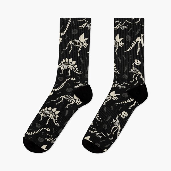 Item preview, Fósiles de dinosaurios en negro designed and sold by latheandquill.