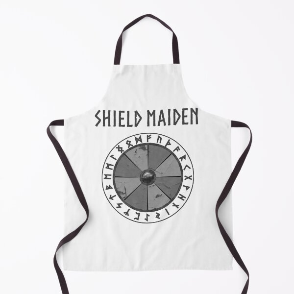 Item preview, Shield Maiden Viking Shield with Norse Runes designed and sold by Agema Apparel.