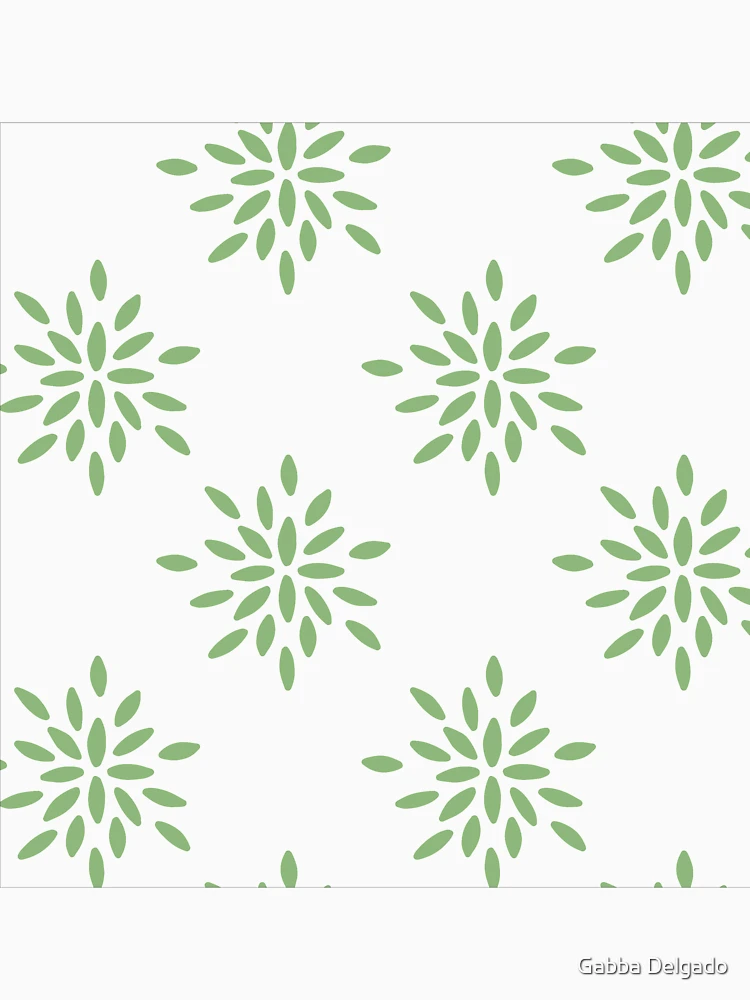 Thumbnail 7 of 7, Classic T-Shirt, Geometric flower pattern green designed and sold by Gabba Delgado.