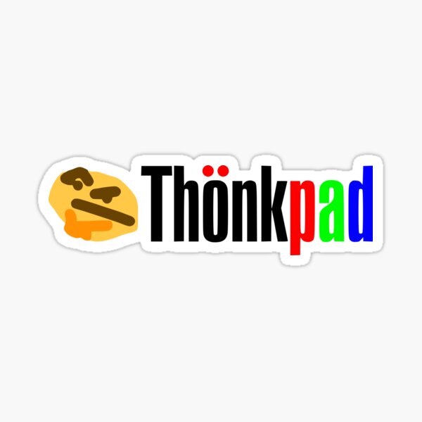 Artikelvorschau, Thinkpad Thonkpad - Schwarze Schrift entworfen und verkauft von PalmettoGfx.