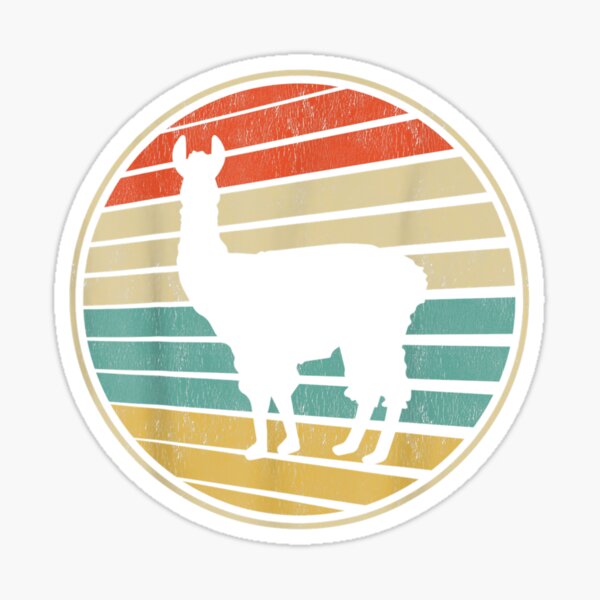 Item preview, Lindo Llama Alpaca Gráfico Retro Vintage 70s 80s Amante de los animales designed and sold by lindafrances.