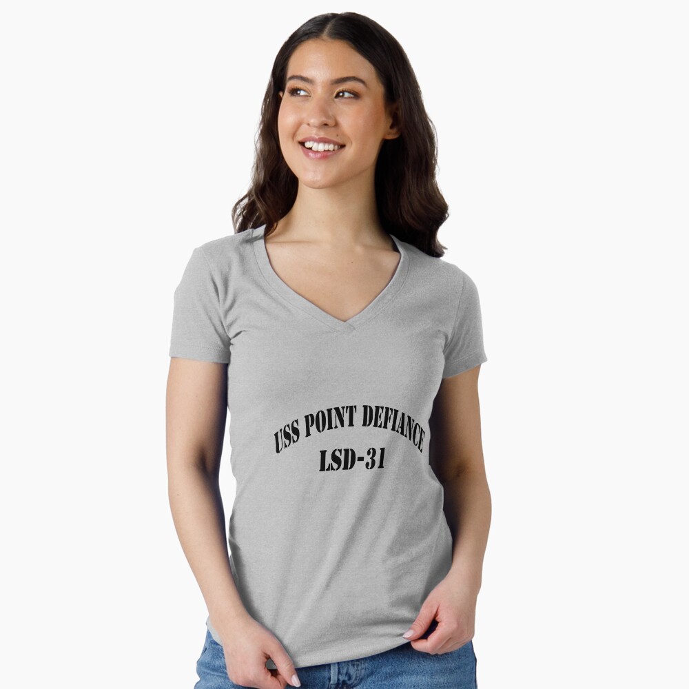Aperçu de l'œuvre T-shirt moulant col V créée et vendue par militarygifts.