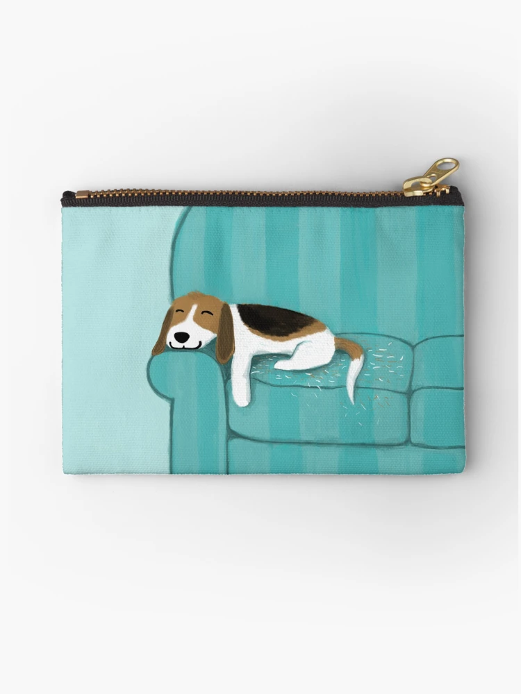 Thumbnail 1 von 4, Täschchen, Glücklicher Couchhund | Süßer Beagle designt und verkauft von Jenn Inashvili.