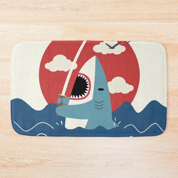 Item preview, Tiburón samurái retro designed and sold by DAFIN.