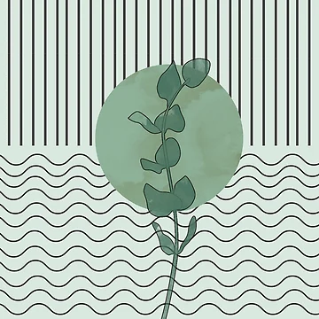 Artwork thumbnail, Eucalyptus_line by Shawa Shop