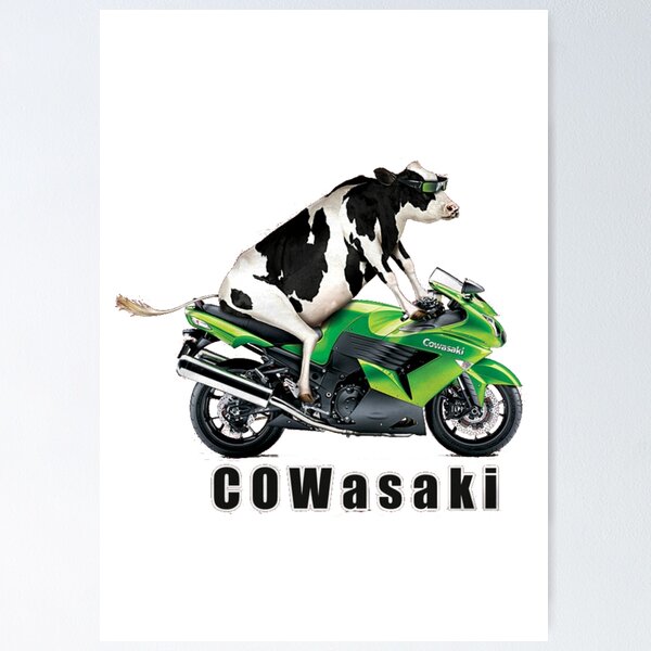 Artikelvorschau, Cowasaki Lustiges Kawasaki T-Shirt entworfen und verkauft von AgriLogo.