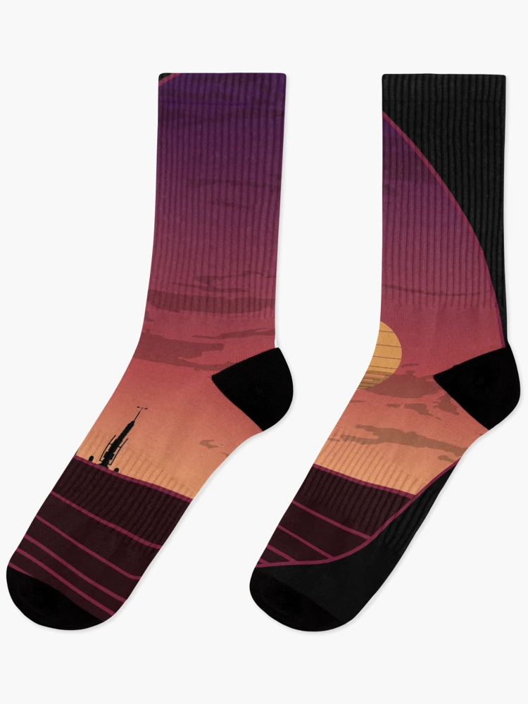 Thumbnail 1 of 5, Socks, The Binary Sunset designed and sold by David Dent.
