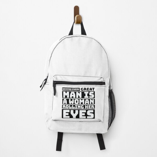 Item preview, Behind Every Great Man Is A Woman Rolling Her Eyes Funny Couple Marriage Quotes Saying Thoughts designed and sold by avinigav.