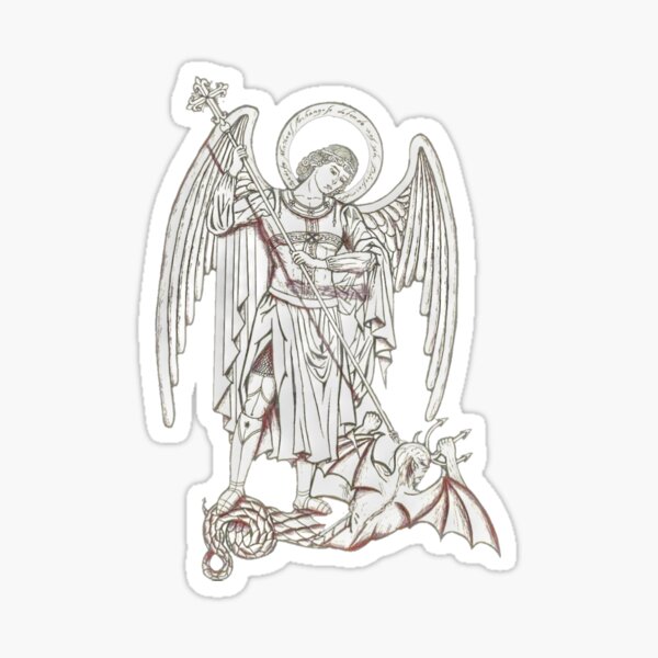 Artikelvorschau, Heiliger Michael, Erzengel Michael, katholischer Erzengel, Verteidiger-Engel entworfen und verkauft von AMDG Line.