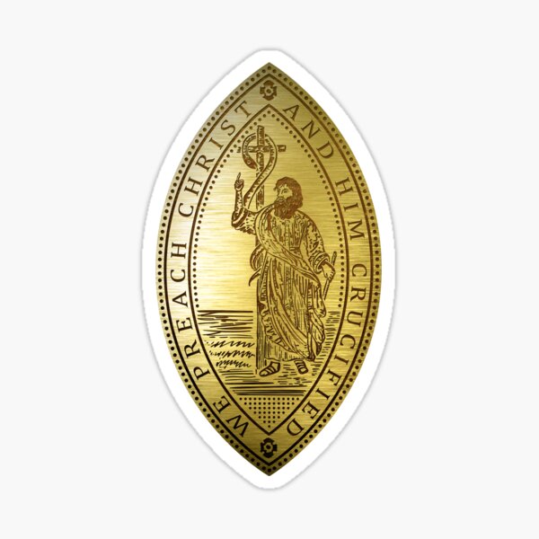 Artikelvorschau, Charles H. Spurgeon Motto: "Wir predigen Christus und Ihn gekreuzigt" entworfen und verkauft von Vertigo Creative.