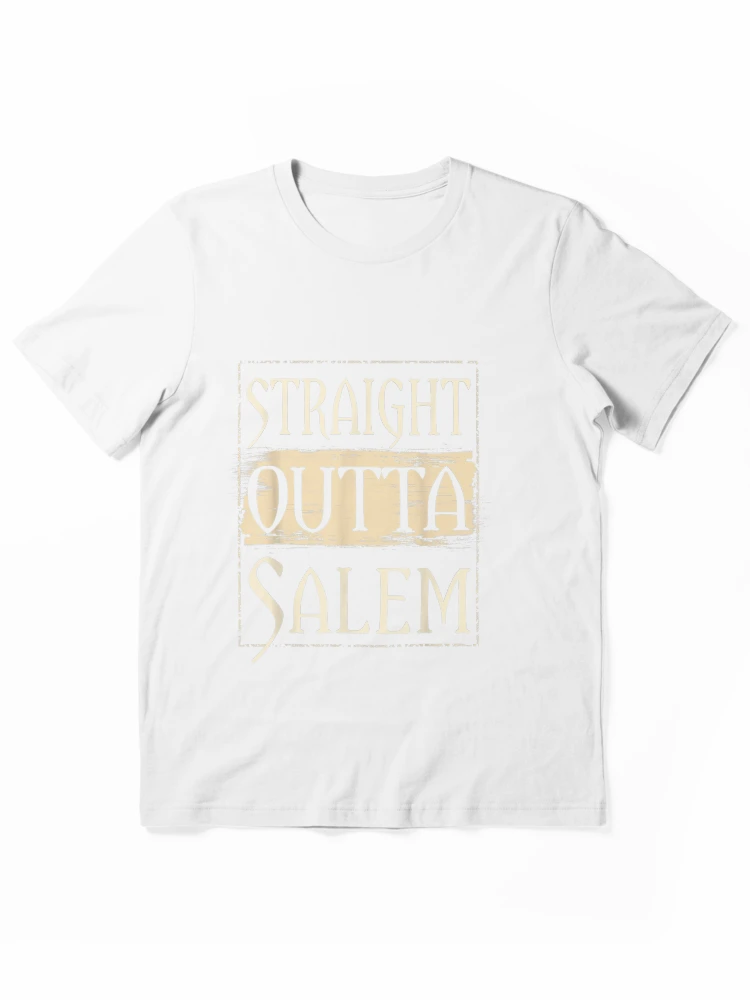 Aperçu 1 sur 7. T-shirt essentiel avec l'œuvre Chemise de sorcière - STRAIGHT OUTTA SALEM - Chemise d'Halloween créée et vendue par BuetowRoswald.