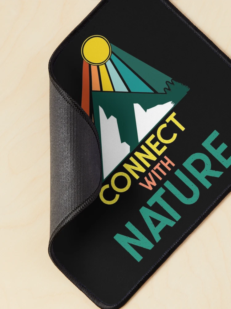 Thumbnail 2 of 5, Mouse Pad, Connect with nature. designed and sold by DesignedBySnip.