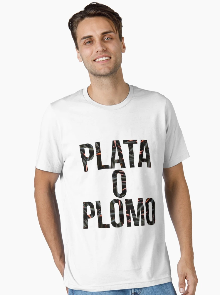Imagen 2 de 7, Camiseta esencial con la obra Plata o Plomo, diseñada y vendida por McEvoy Athletic Co.