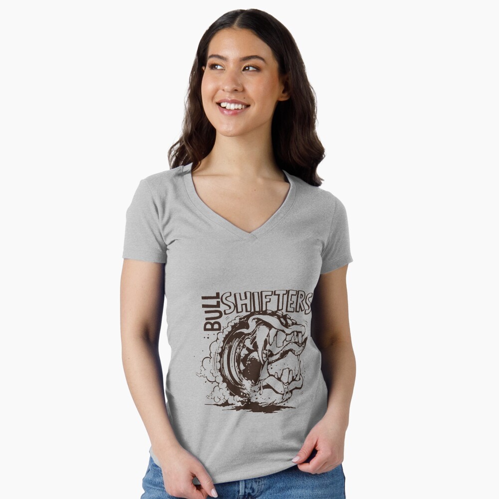Item preview, Fitted V-Neck T-Shirt designed and sold by TheCustom.