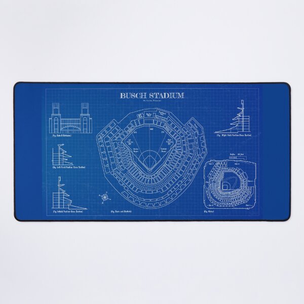 Item preview, Busch Stadium (Blueprint) designed and sold by BGALAXY.