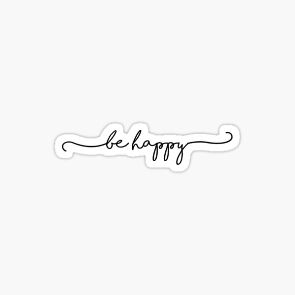 Item preview, Be Happy Script designed and sold by ksheaffs.