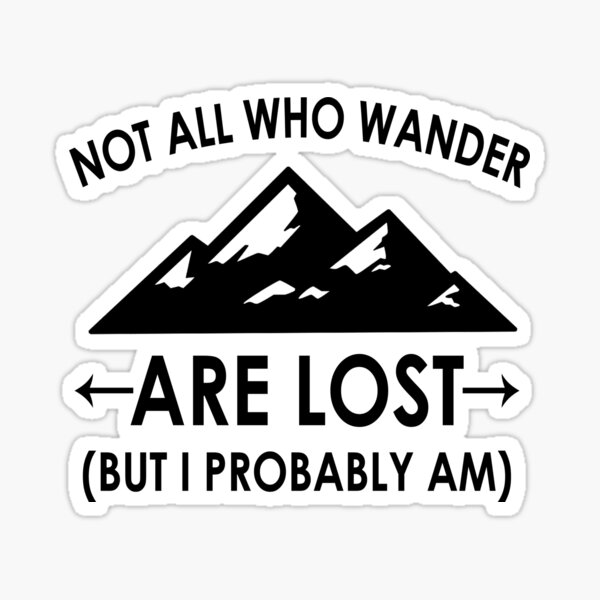 Artikelvorschau, Nicht alle, die wandern, sind verloren (aber ich bin es wahrscheinlich) entworfen und verkauft von JKStickTogether.