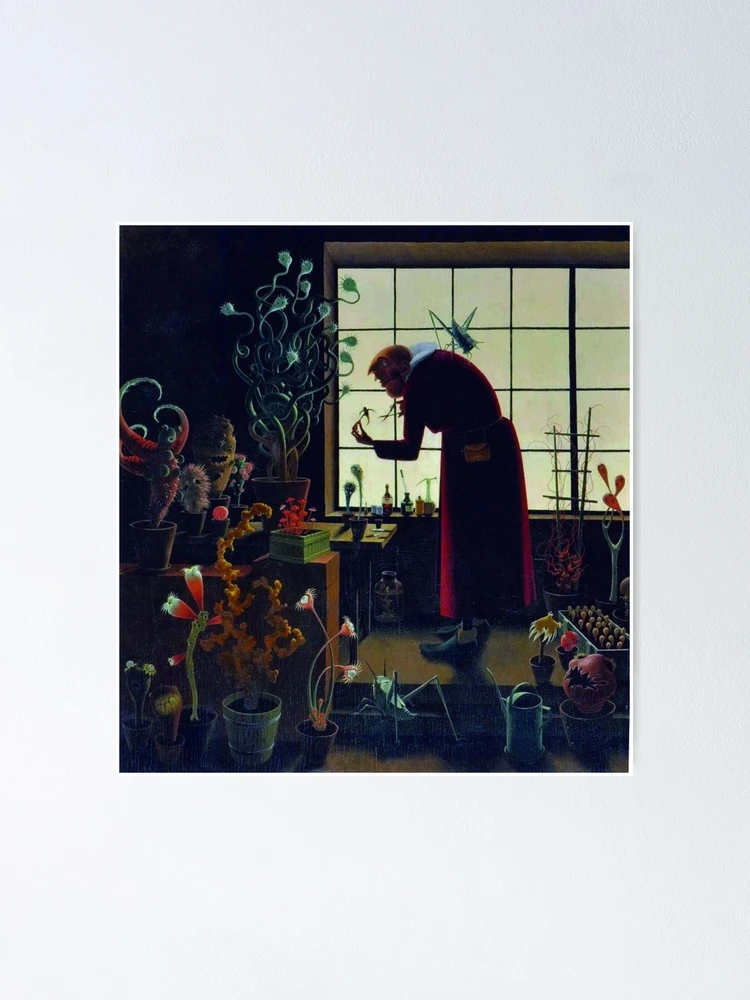 Imagen 1 de 3, Póster con la obra El invernadero invernadero flores y plantas botánicas retrato floral pintura de Franz Sedlacek, diseñada y vendida por Jéanpaul Ferro.