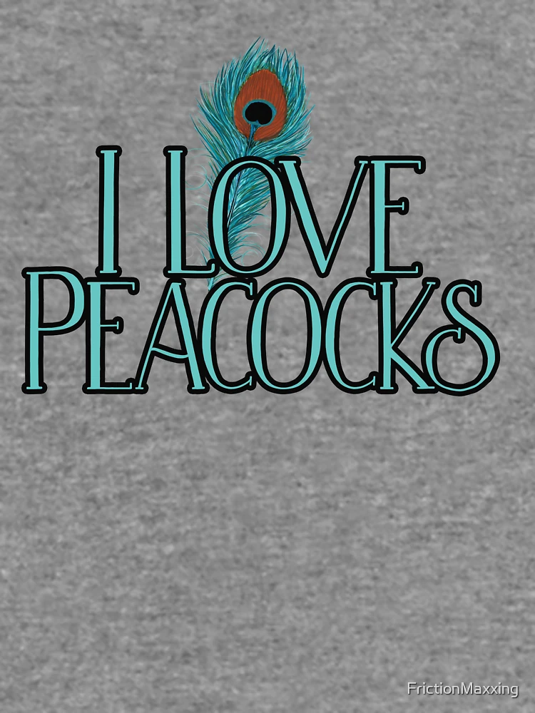Thumbnail 6 of 6, Lightweight Sweatshirt, I Love Peacocks designed and sold by FrictionMaxxing.