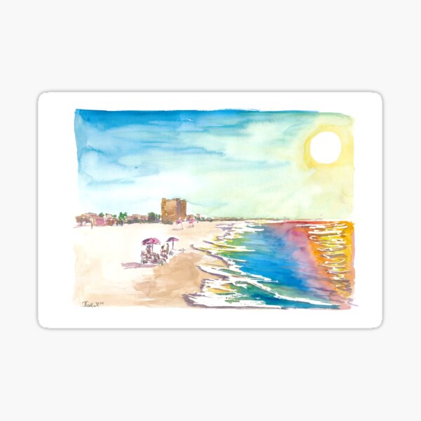 Item preview, Tiempo de playa solitario en Fort Myers, Florida designed and sold by artshop77.