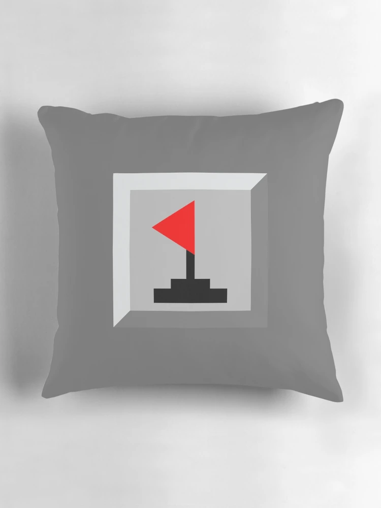 Thumbnail 3 of 4, Pillow, Minesweeper- Red Flag designed and sold by FlowDesigns.