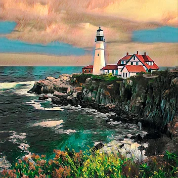 Artwork thumbnail, Portland Maine by Sofia-Draws