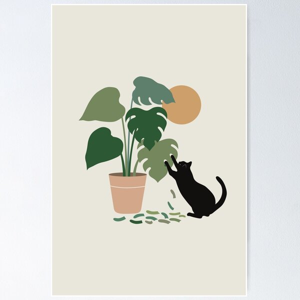 Artikelvorschau, Cat and Plant 13: Die Entstehung von Monstera entworfen und verkauft von ilovedoodle.