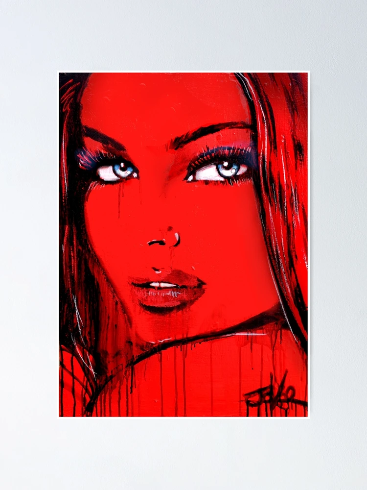 Imagen 1 de 3, Póster con la obra bien rojo, diseñada y vendida por Loui Jover.