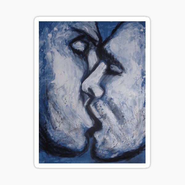 Item preview, Amantes - Kiss In Blue designed and sold by Carmen Tyrrell.
