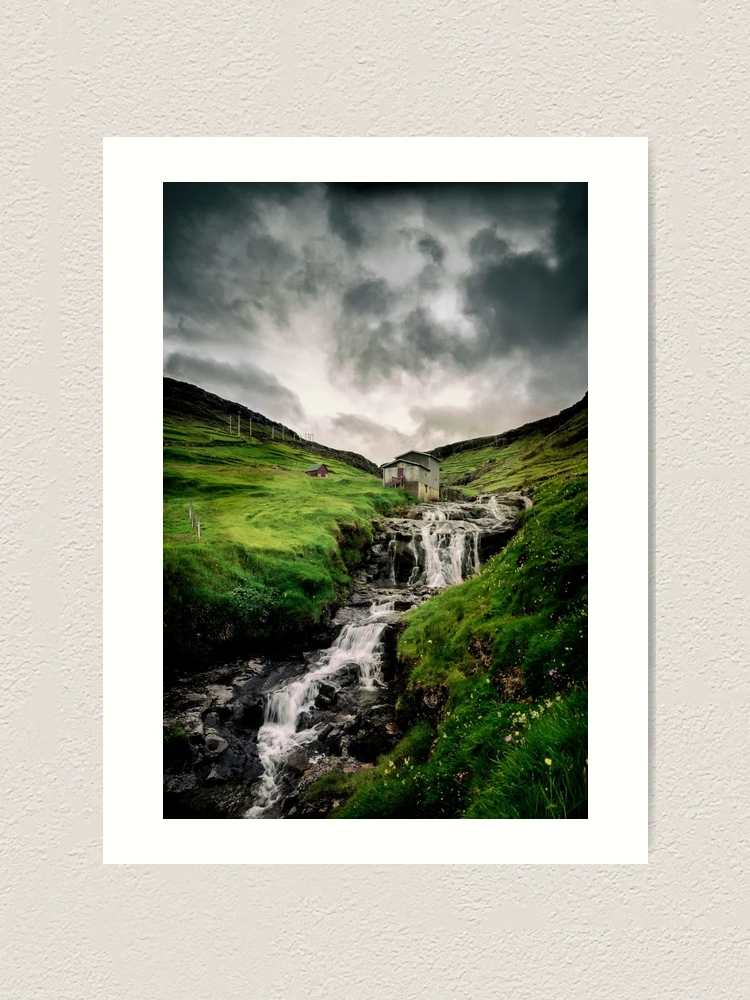 Thumbnail 1 of 3, Art Print, Haldarsvik Mist designed and sold by Claire Walsh.