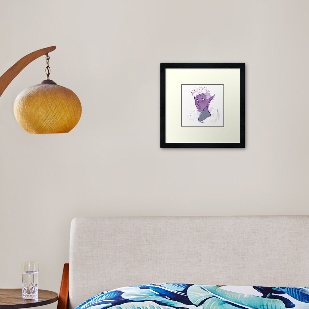 Vista previa del artículo con la obra «Lámina enmarcada», diseñado y vendido por glittergarbage.