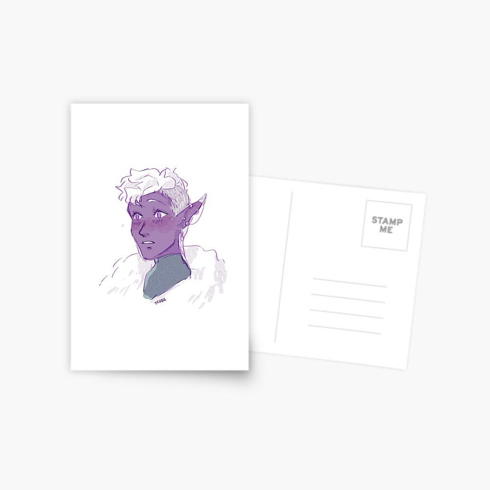 Vista previa del artículo con la obra «Postal», diseñado y vendido por glittergarbage.