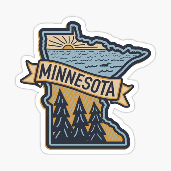Aperçu de l'œuvre MINNESOTA – Les arbres et le huard créée et vendue par Waconia Design Co..